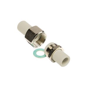 Racord olandez cu imbinare metalica ppr gri 20×20
