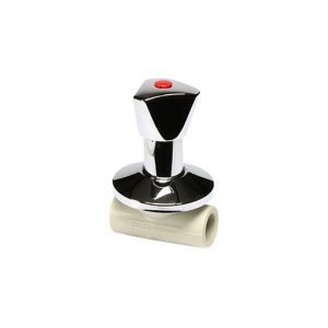 Robinet de trecere cu sfera ppr gri 20 -montaj ingropat