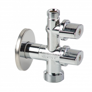 Robinet dublu coltar anticalcar 1/2- 3/8 -3/4 Vitaq