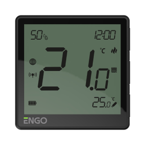 TERMOSTAT DE CAMERA WIFI ZIGBEE, LI-ION, NEGRU EONE-BATB